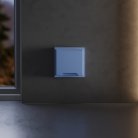 Накладка для розетки с заземлением, защитными шторками и крышкой, (деним) Voltum VLS000815 S70