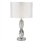 Прикроватная лампа Хром, Голубой/Белый E27 1*40W ST-Luce SL1759.104.01 LINGOTTI