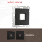 Вывод кабеля Arte Milano 206.49-1.black am