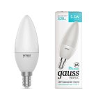 Лампа светодиодная Gauss 1033126 E14 5,5W 4100К матовая