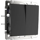Перекрестный переключатель двухклавишный Werkel W1123006 черный a058433