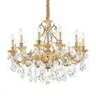 Подвесная люстра Ideal Lux 164960 GIOCONDA SP12 ORO