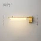 Бра SIMER WALL Модель A. Цвет латунь + прозрачный. Тип А Lampatron 8434-24231