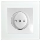 Розетка 1-местная б/з 250В 10А с защитной шторкой серия Катрин белый Stekker 39166 GLS10-7009-01