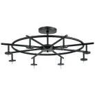 Потолочное крепление RULLO круглое 8х к св-кам 21443х ЧЕРНЫЙ Lightstar 571718