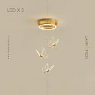 Готовая комбинация светильников MIELE 3 лампы. Белый свет Lampatron miele-3-white-light 5319-13603