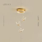 Готовая комбинация светильников MIELE 3 лампы. Белый свет Lampatron miele-3-white-light 5319-13603
