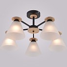 Потолочная люстра Reluce 01625-0.3-05 BK+WOOD