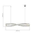Светильник подвесной Хром/Прозрачный LED 1*21W 3000K ST-Luce SL6205.113.01 ELICA