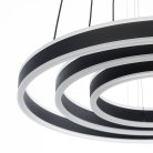 LED Люстра подвесная с пультом Чёрная Citilux CL719651 Дуэт