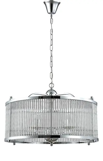 Подвесная люстра Crystal Lux TADEO SP6 D600 CHROME/TRANSPARENTE