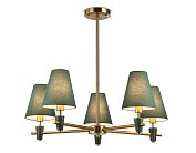 Люстра на штанге с абажурами и мрамором Ambrella light LH75051