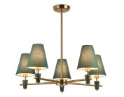Люстра на штанге с абажурами и мрамором Ambrella light LH75051