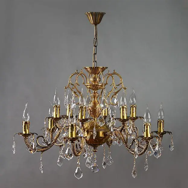 Подвесная люстра Ambiente Alicante 8888/6+6 AB Leaf Crystal Подвесная люстра Ambiente Alicante 8888/6+6 AB Leaf Crystal