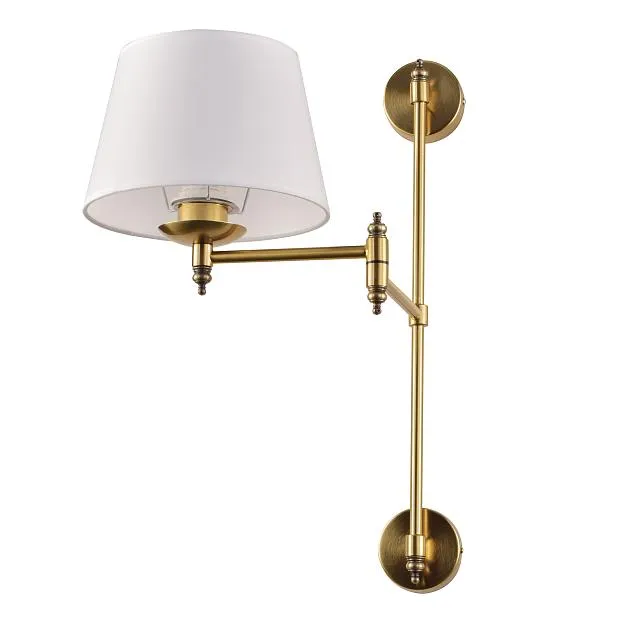 Бра 1х12W(led) E27 ЛАТУНЬ/БЕЛЫЙ Lightstar 766611 Flop