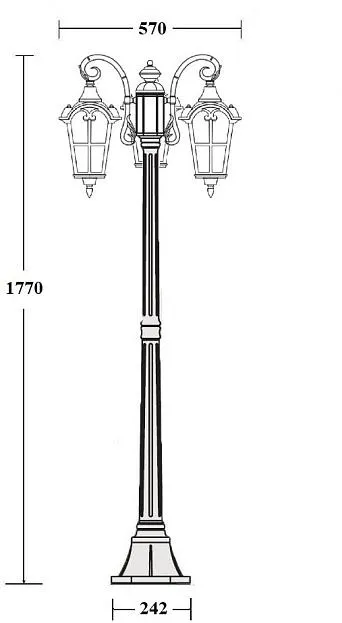Наземный фонарь Oasis Light 86108B Gb PORTO Наземный фонарь Oasis Light 86108B Gb PORTO