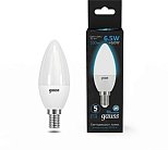 Лампа Gauss 103101307 Свеча 6.5W 550lm 6500К E14 LED
