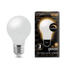 Лампа светодиодная диммируемая Gauss 102202110-D E27 10W 2700К матовая
