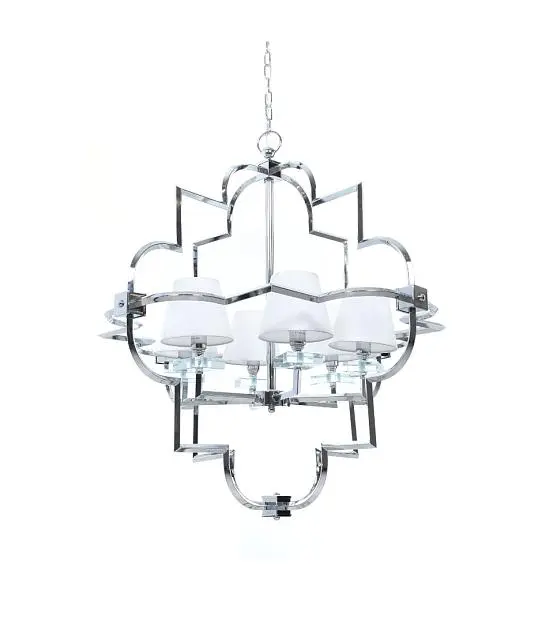 Подвесная люстра Lumina Deco LDP 8020-6 CHR+WT Baltimore Подвесная люстра Lumina Deco LDP 8020-6 CHR+WT Baltimore