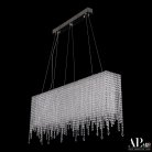 Люстра светодиодная хрустальная APL LED SH512.0.100.G.Ni.4000 Sicilia