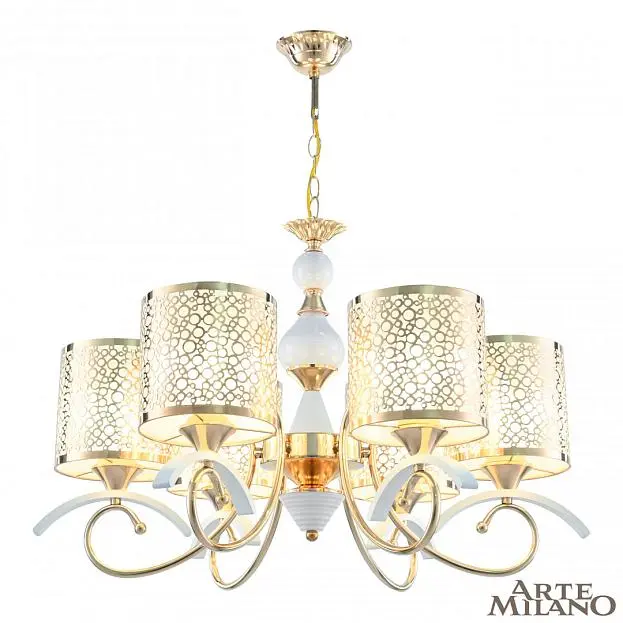Люстра подвесная с плафонами 309787/6 Wh/Gd Arte Milano Florentia