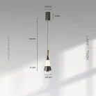 Подвесной светильник JEFF Цвет черный + золото Lampatron 8937-25307