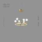 Кольцевые люстры и светильники ALET 6 ламп Lampatron alet-6 5405-13861