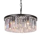Люстра Delight Collection KR0387P-6B/P black/clear 1920s Odeon