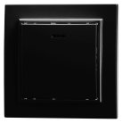 Выключатель 1-клавишный c индикатором STEKKER 39470, PSW10-9001-03, 250V, 10А Эрна, черный