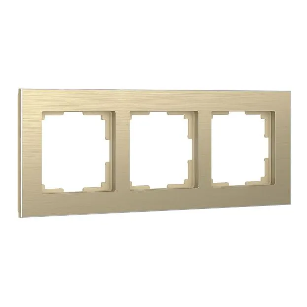 Рамка на 3 поста Werkel W0031711 (шампань) Aluminium a052314 Рамка на 3 поста Werkel W0031711 (шампань) Aluminium a052314