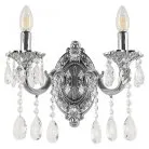 Бра с хрустальными подвесками Bohemia Ivele Crystal AL7801B10/2/175 A Ni