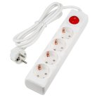 Розеточные блоки, удлинители Uniel S-GCU4-1,5B WHITE Ultra