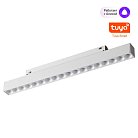 Трековый низковольт. св-к диммир. со сменой цв.температуры, пульт ДУ/Tuya Smart Life IP20 LED 18W 48V 3000-6000K Novotech 359634 Flum