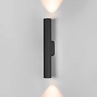 Уличный настенный светильник Elektrostandard 40123/LED черный Langer a061225