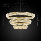 Кольцевые люстры и светильники GERTRUDA LUX Три кольца. 60 + 80 + 100 см Lampatron 6283-16911