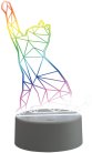 Интерьерная настольная лампа Uniel ULI-M501 RGB/3AAA CATTY/WHITE