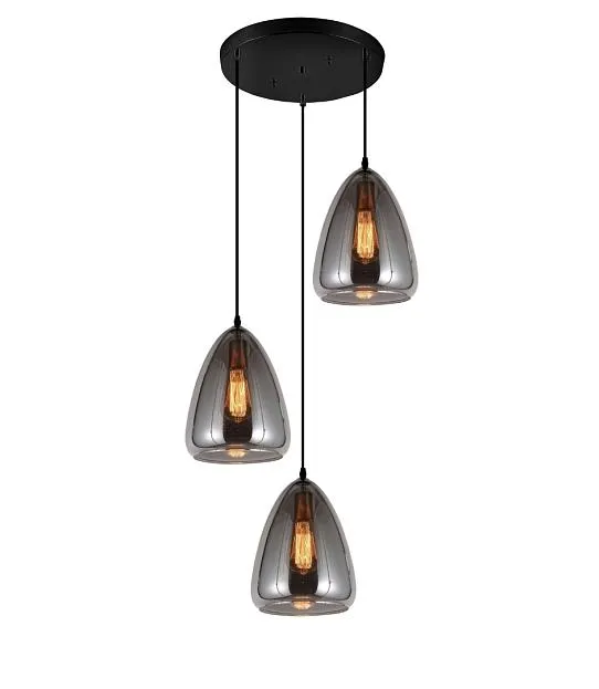 Подвесной светильник Lumina Deco LDP 6841-3 GY Braga Подвесной светильник Lumina Deco LDP 6841-3 GY Braga