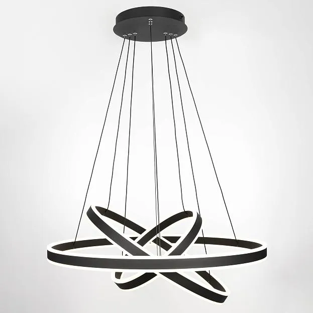 LED Люстра подвесная с пультом Черная Citilux CL719681 Дуэт LED Люстра подвесная с пультом Черная Citilux CL719681 Дуэт