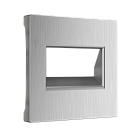 Накладка для двойной розетки Еthernet RJ-45 Werkel W1191109 (серебряный рифленый) a051350