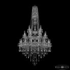 Люстра хрустальная Bohemia Ivele Crystal  1415/16+8+4/300/h-155/3d Ni