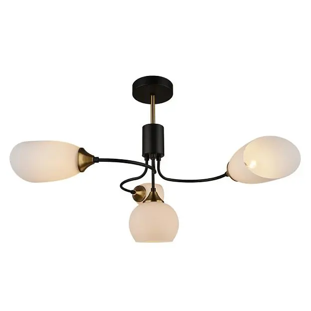 Потолочная люстра Imex MD.3862-4-S BK+CP Потолочная люстра Imex MD.3862-4-S BK+CP
