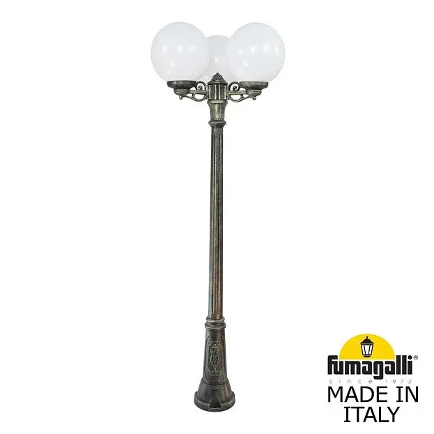 Садово-парковый фонарь FUMAGALLI G30.156.S30.BYF1R GIG BISSO/G300 3L GLOBE 300 Садово-парковый фонарь FUMAGALLI G30.156.S30.BYF1R GIG BISSO/G300 3L GLOBE 300