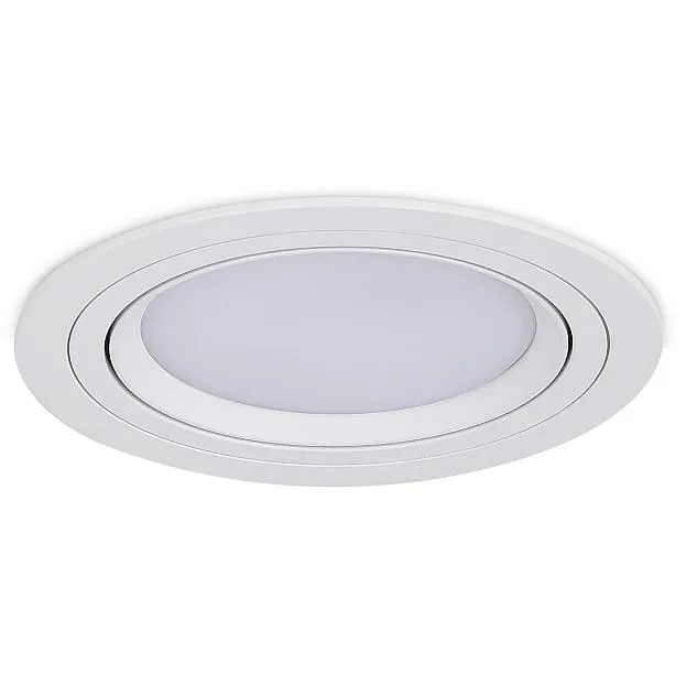 Светильник встраиваемый, под лампу GX53, D115xH23мм, IP20, белый Donel DN15011R1W DN15