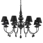 Подвесная люстра Ideal Lux 111896 BLANCHE SP8 NERO