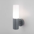 Уличный настенный светильник Elektrostandard 1418 TECHNO серый Glas a049718