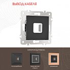 Вывод кабеля Arte Milano 203.49-1.black am