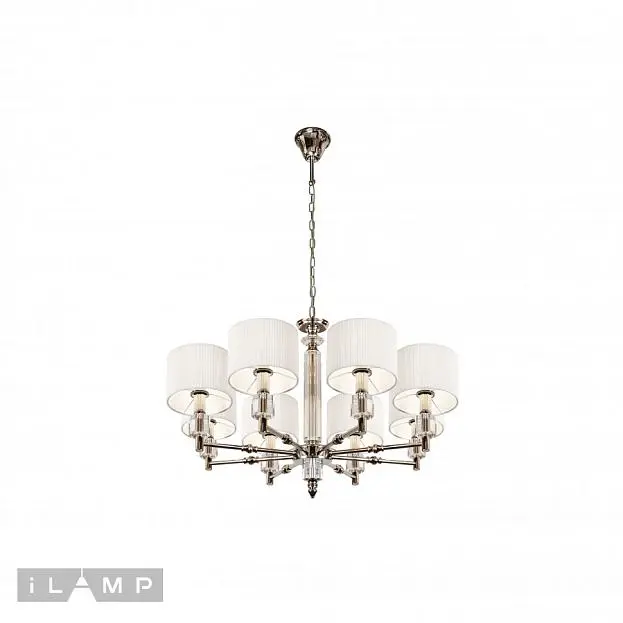 Подвесная люстра iLamp Alexa P2404-8 Nickel Подвесная люстра iLamp Alexa P2404-8 Nickel