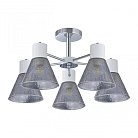 Люстра потолочная с плафонами Arte Milano 322408/5 CR+WH Amalfi Napoli