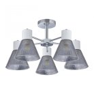 Люстра потолочная с плафонами Arte Milano 322408/5 CR+WH Amalfi Napoli