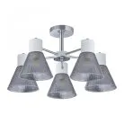 Люстра потолочная с плафонами Arte Milano 322408/5 CR+WH Amalfi Napoli